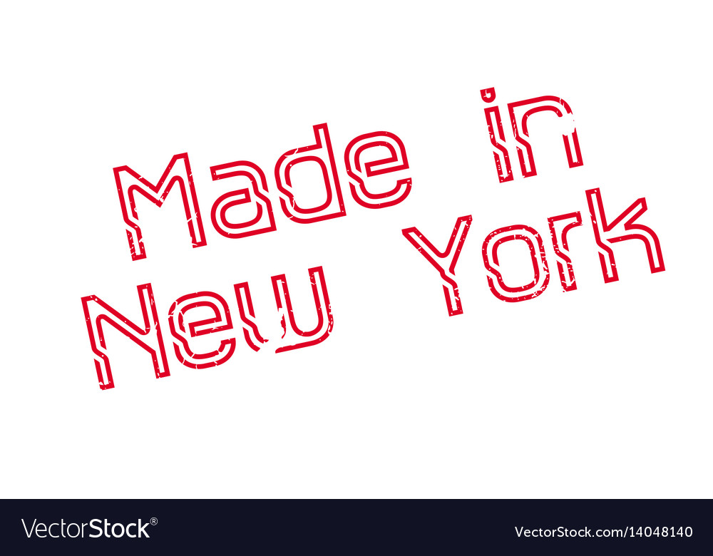 Made in new york rubber stamp