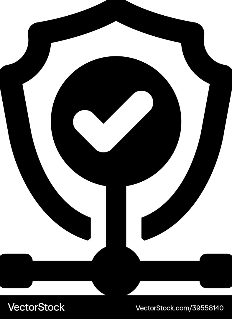 Network security icon Royalty Free Vector Image