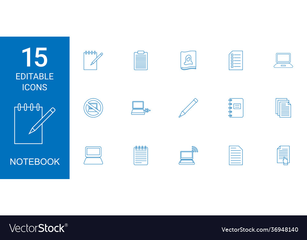 Notebook icons