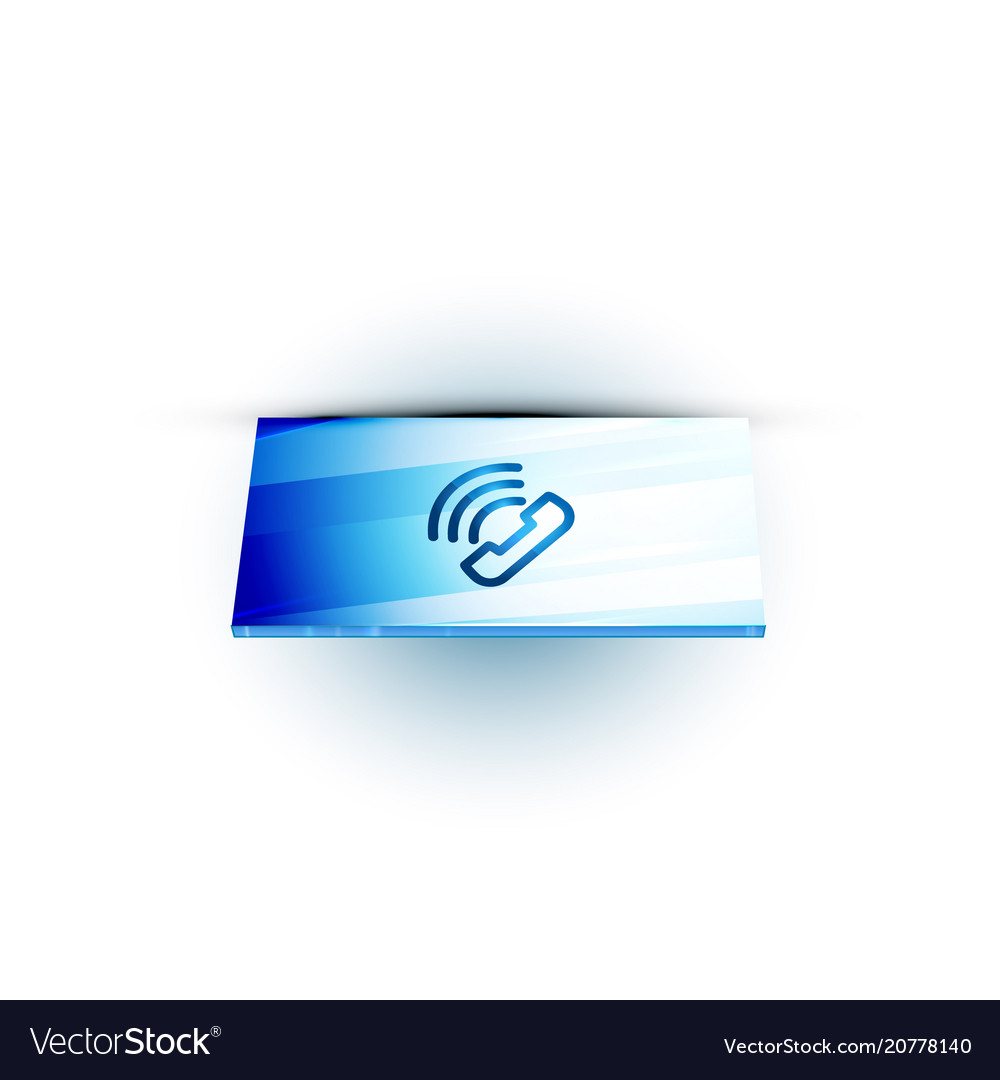 Phone support web button vector image Phone support web button