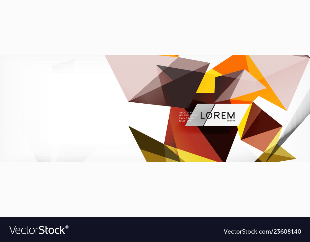 Science background abstract triangle pattern vector image Science background abstract triangle pattern