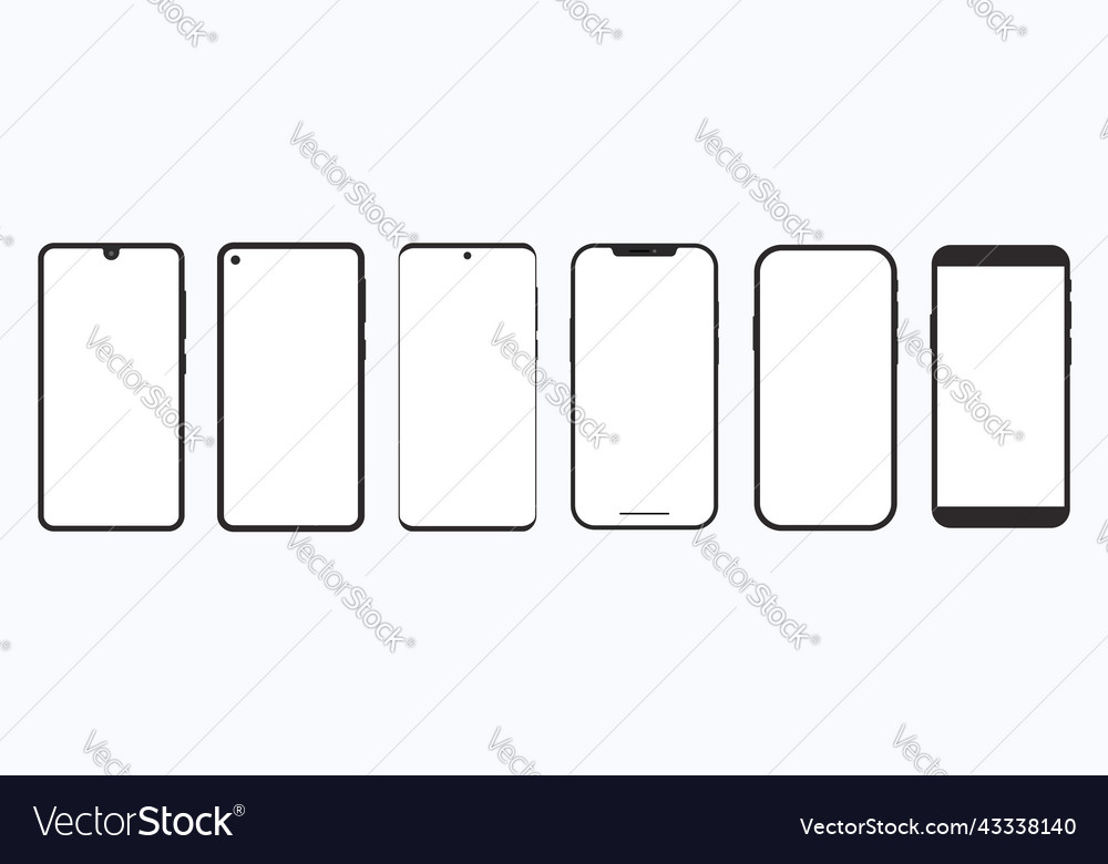 Smartphone Mockup Collection - Flat Lay