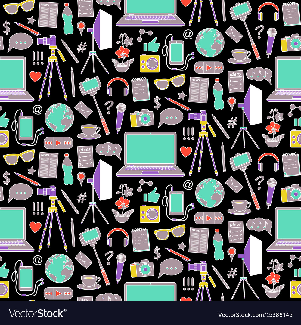 Blog seamless pattern