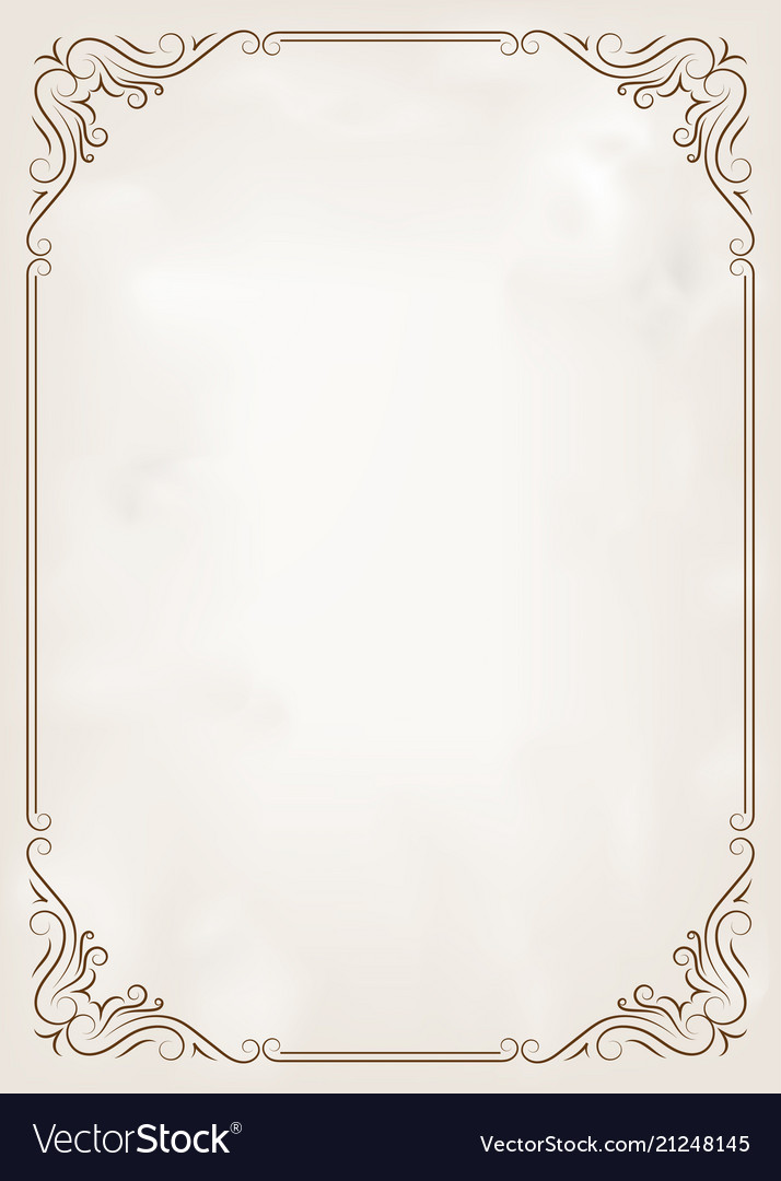 Decorative frame Royalty Free Vector Image - VectorStock