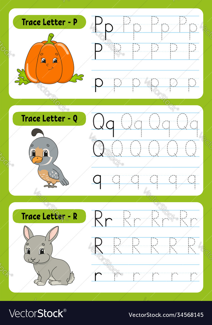 Letter Tracing Practice Sheet - Alphabet for Kids