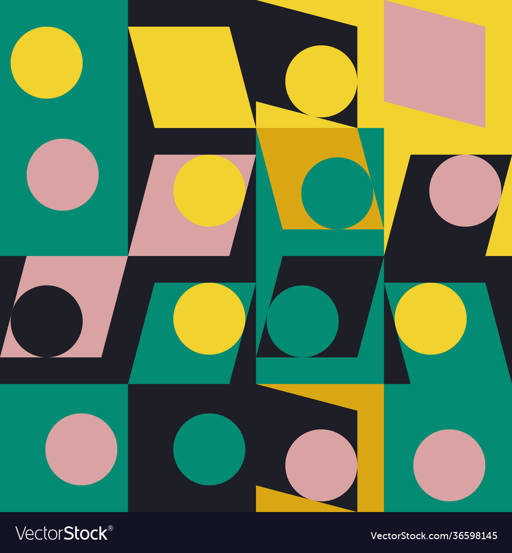 Minimal geometric pattern design vector image Minimal geometric pattern design