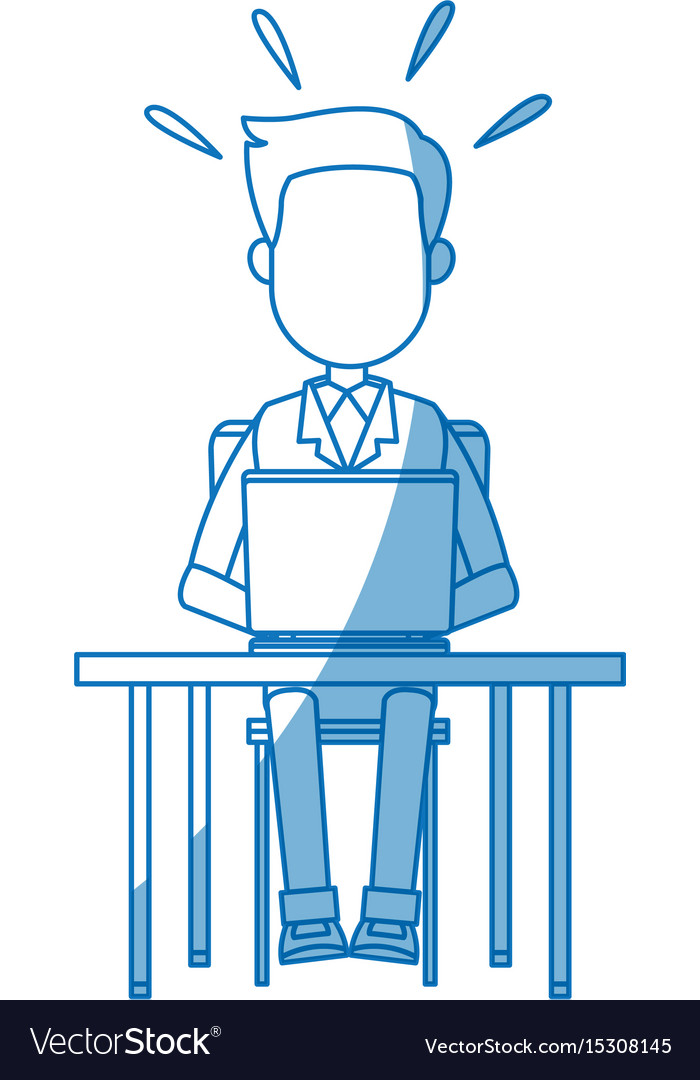 Person Working on Computer