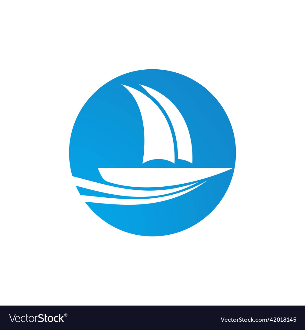 Sailing logo Royalty Free Vector Image - VectorStock