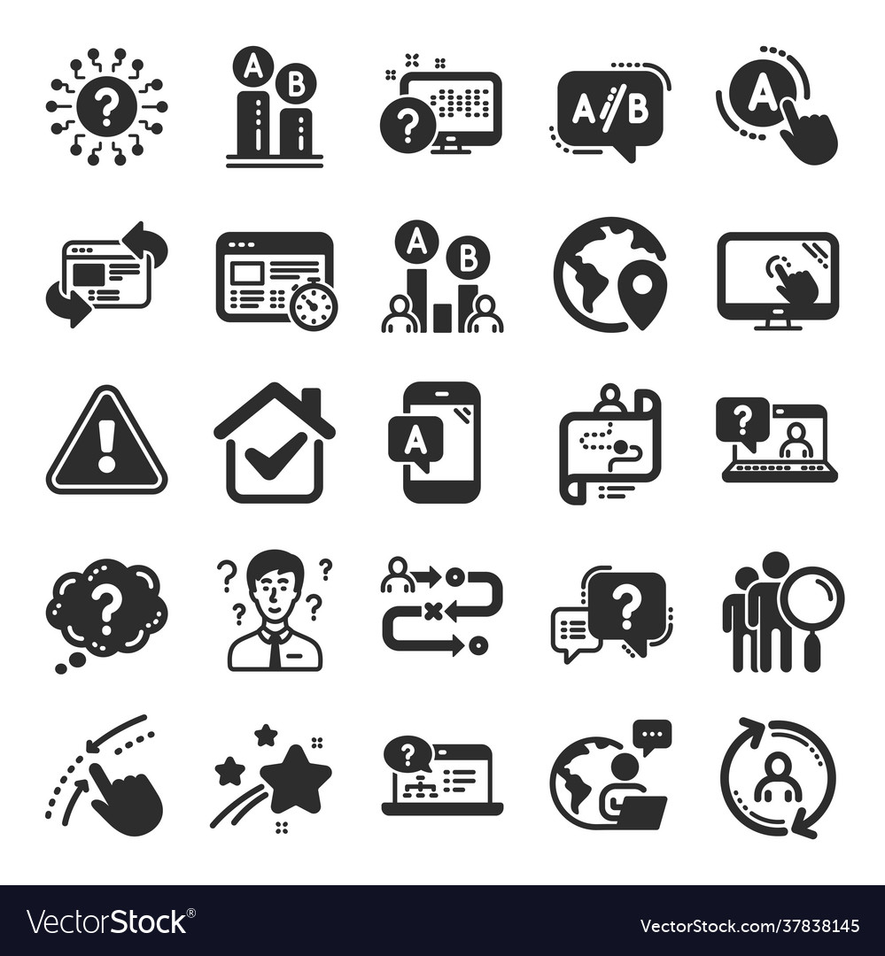 Ux-Symbole setzen ab Reisewegkarte testen Vector Image Ux-Symbole setzen ab Reisewegkarte testen