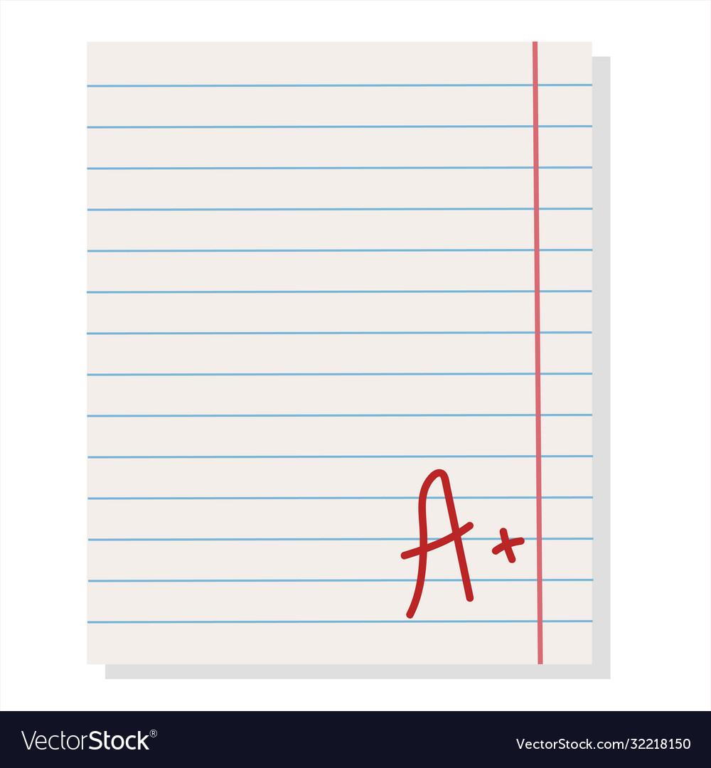 A sheet notebook in line