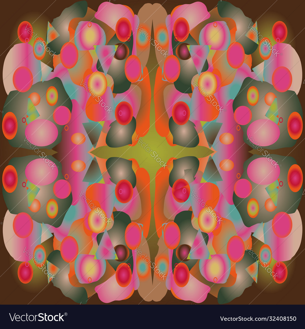 Colorful abstract art repeat pattern print