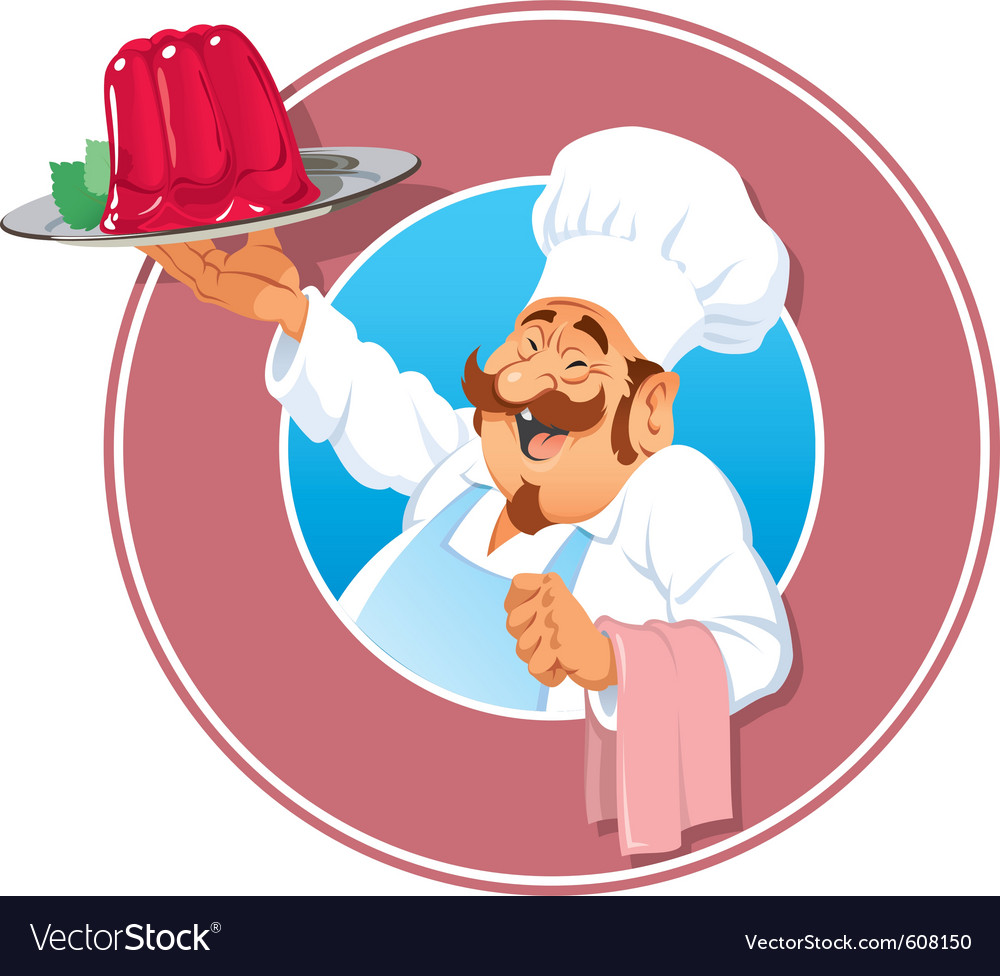 Cook with raspberry pudding