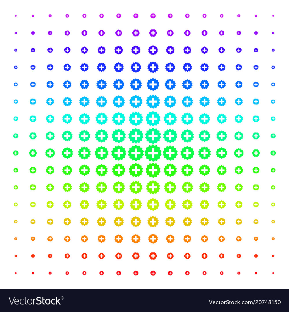 Create shape halftone spectral grid vector image Create shape halftone spectral grid