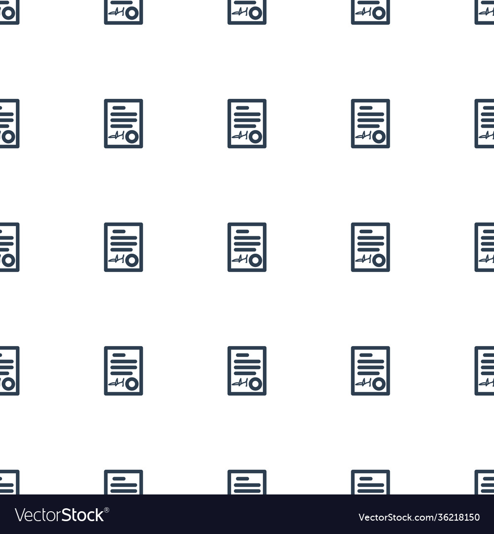 Ed document icon pattern seamless white background