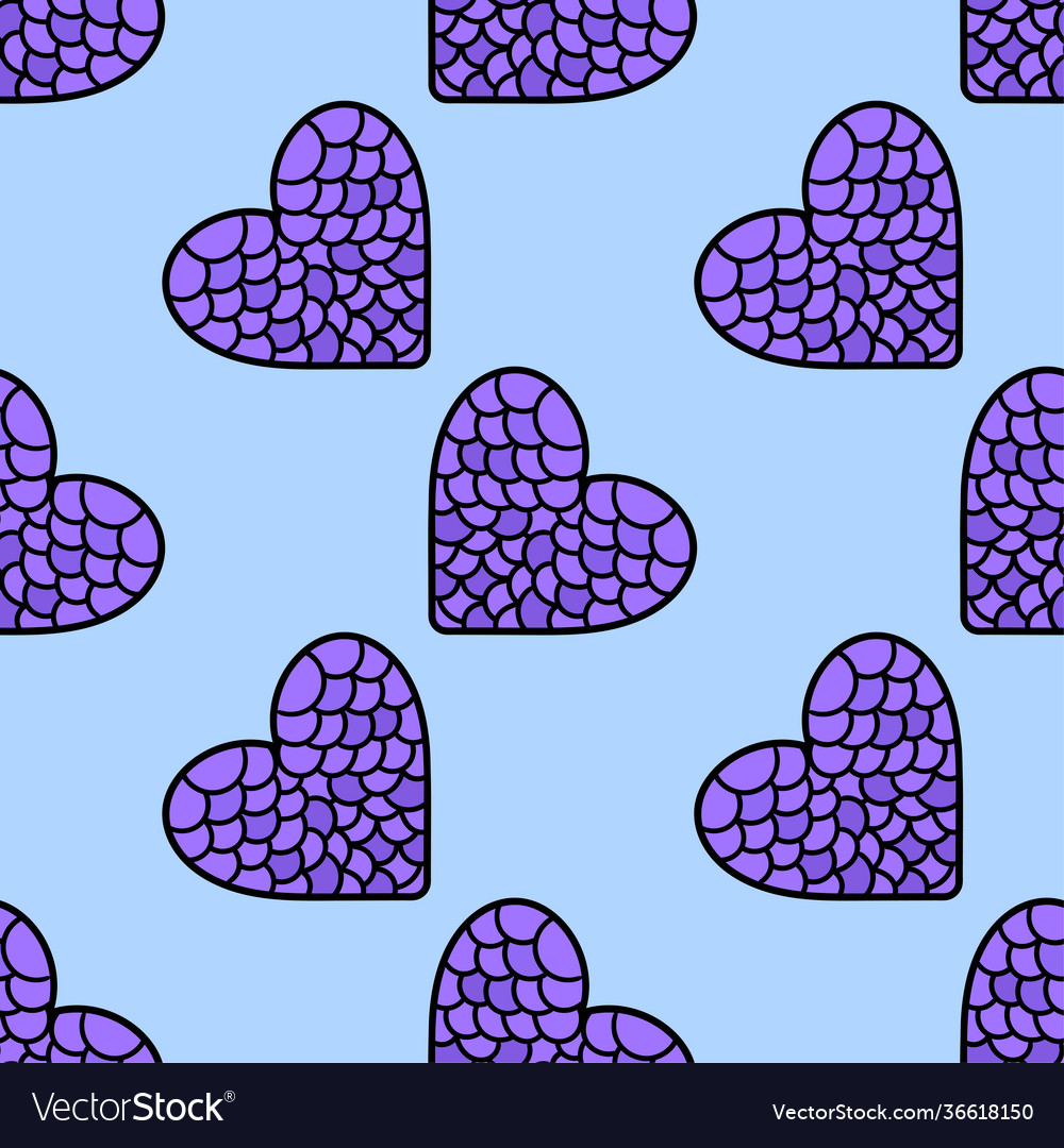 Love doodle seamless pattern repeat