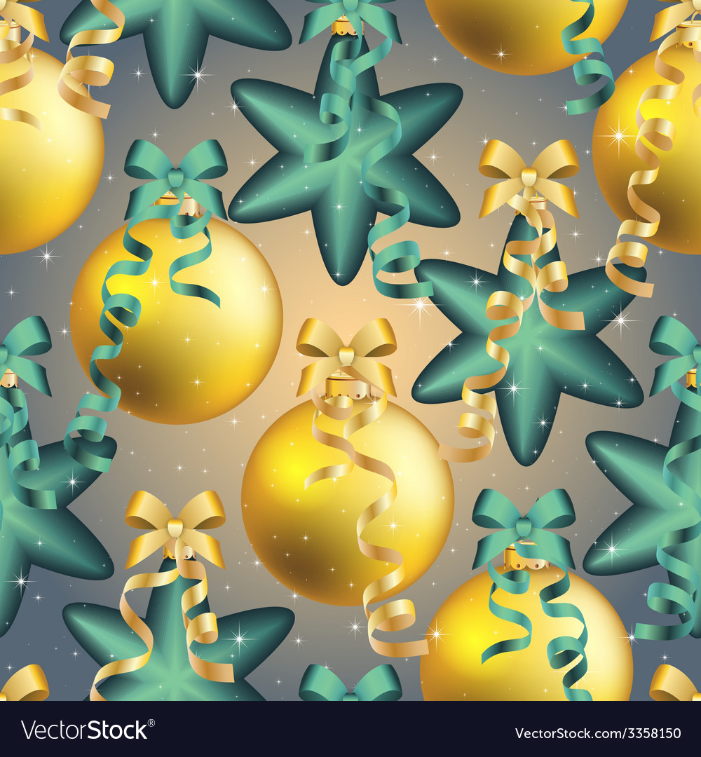 New year pattern with ball christmas wallpaper
