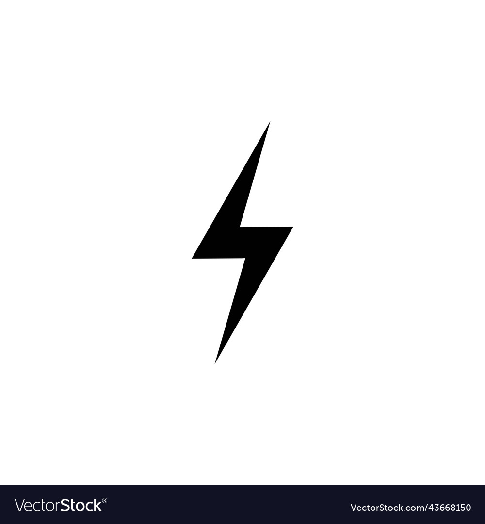 Power lighting electric icon logo Royalty Free Vector Image