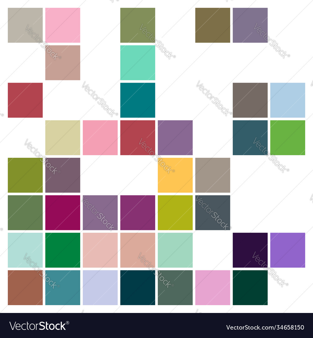Random squares mosaic colorful design