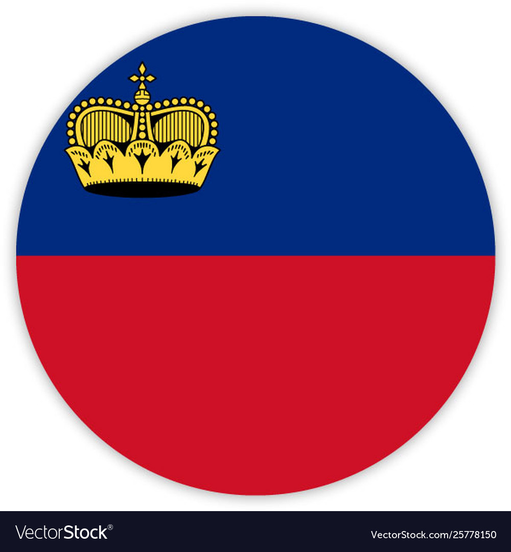 Simple round flag vector image Simple round flag