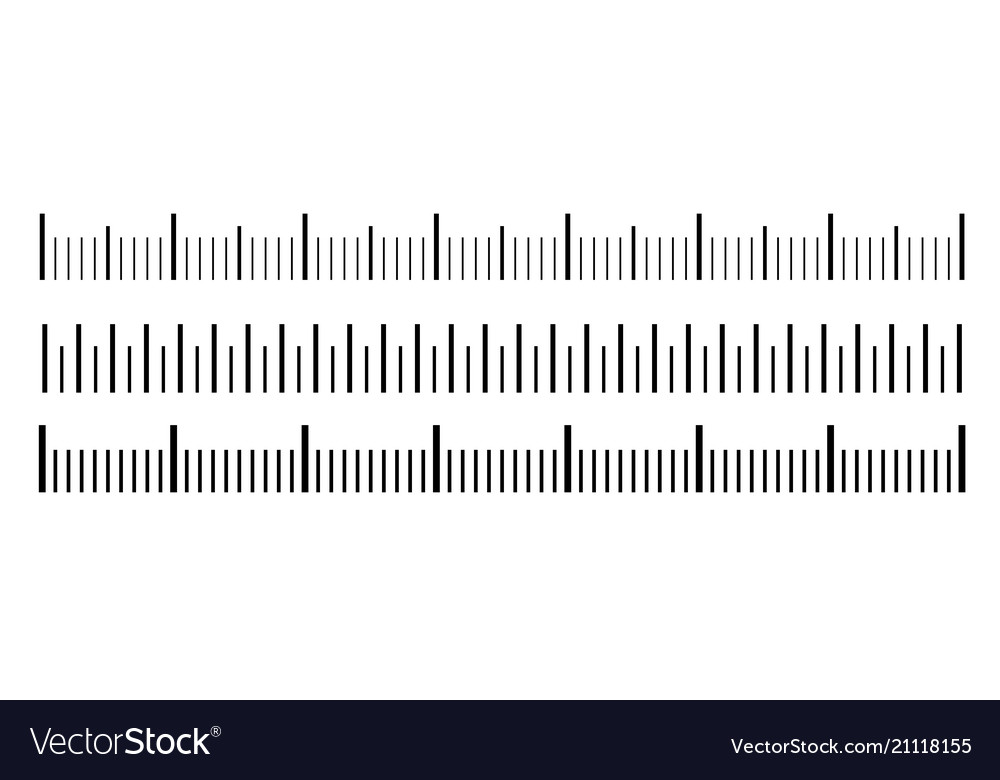 Creative of size indicators Royalty Free Vector Image