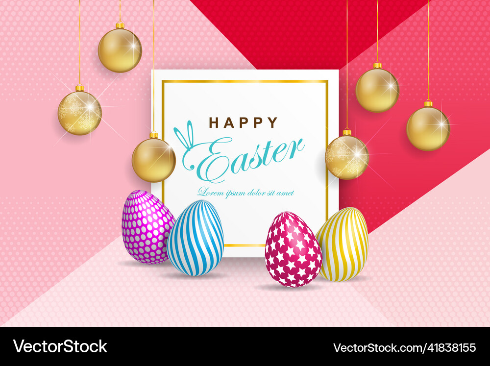 Happy easter holiday Royalty Free Vector Image