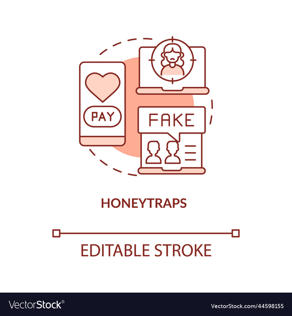 Honeytraps terracotta concept icon Royalty Free Vector Image