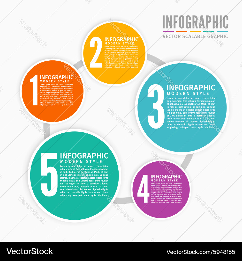 Infographic set Royalty Free Vector Image - VectorStock