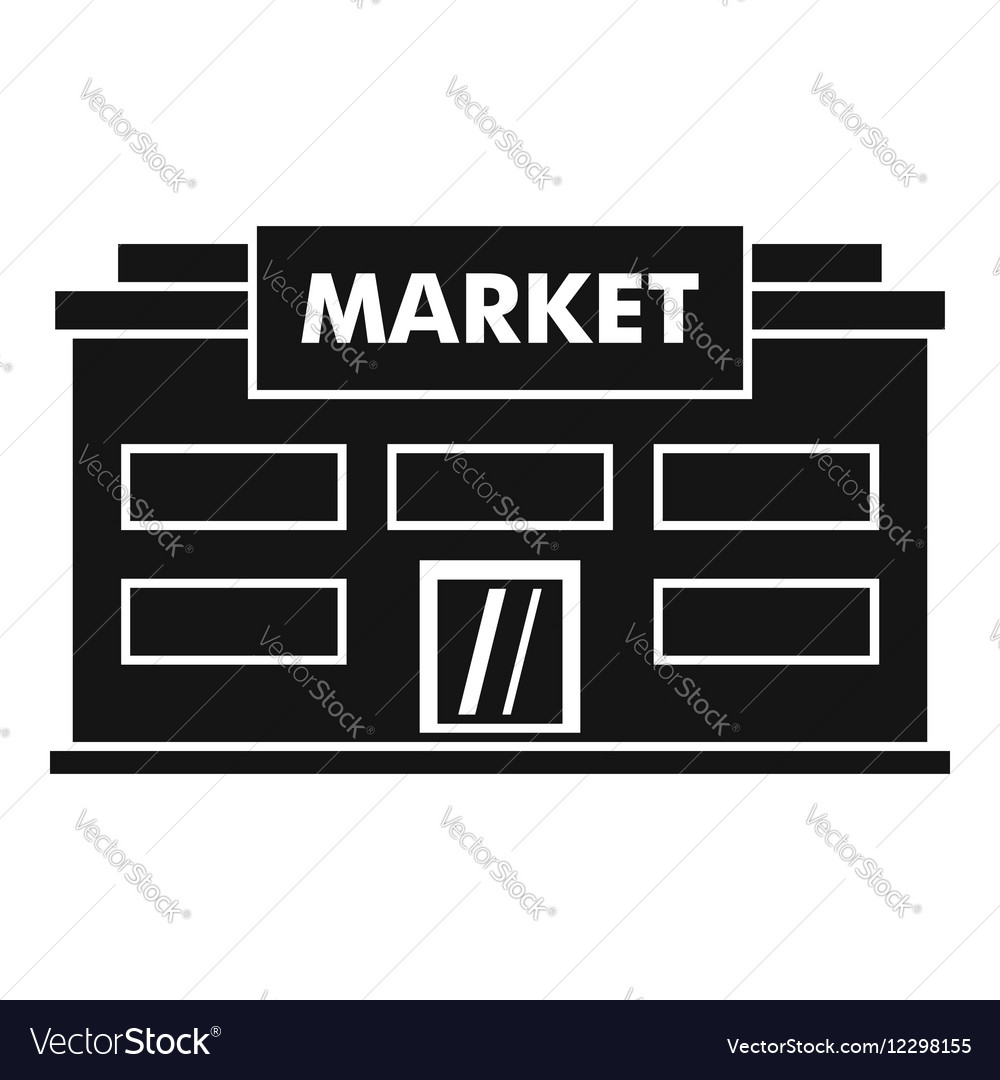 Market icon simple style