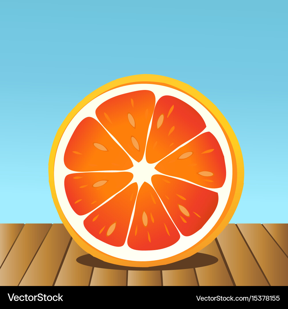 Summer grapefruit Royalty Free Vector Image - VectorStock