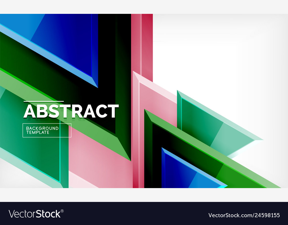 Triangular low poly background design vector image Triangular low poly background design