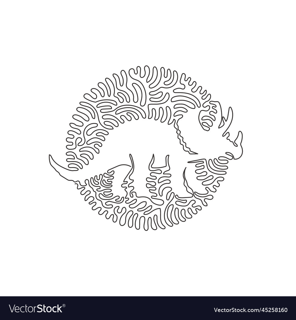 Continuous one curve line drawing of knight