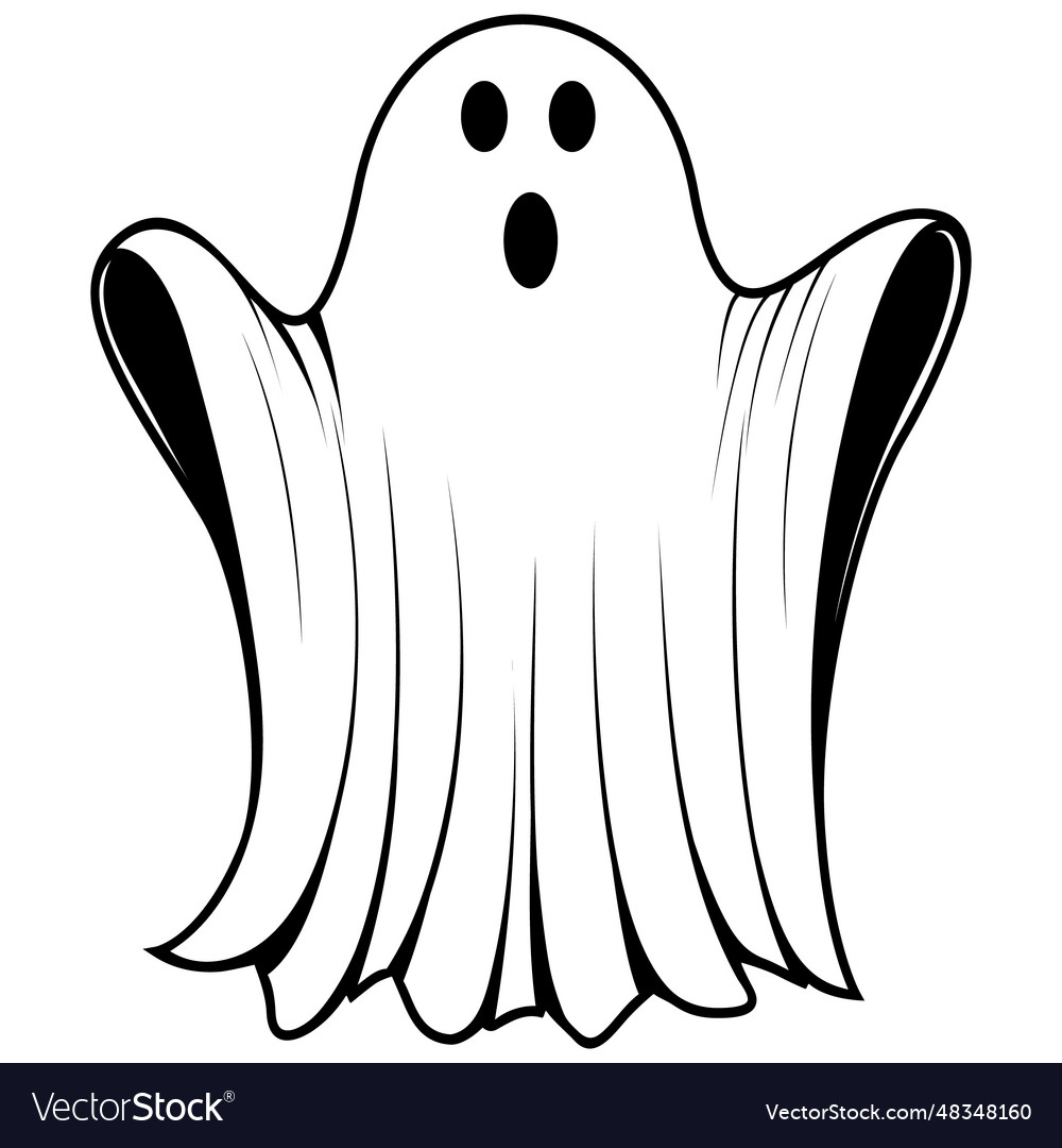 Cute halloween ghosts Royalty Free Vector Image