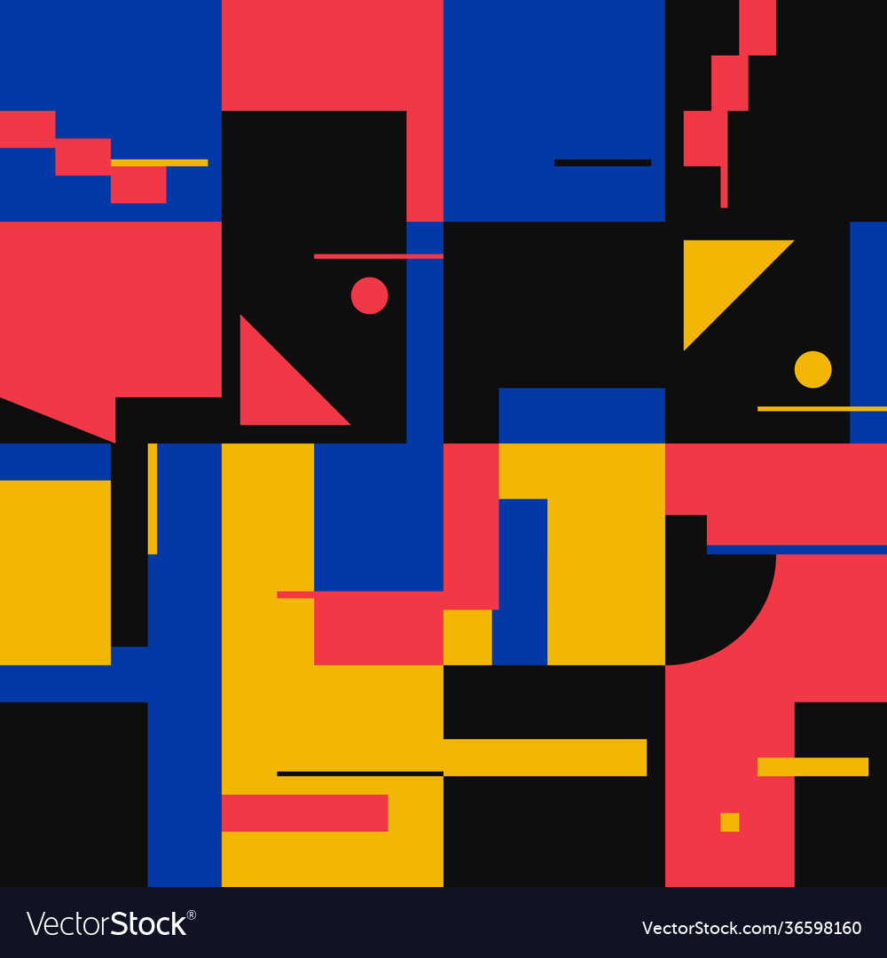Deconstructed abstract pattern design