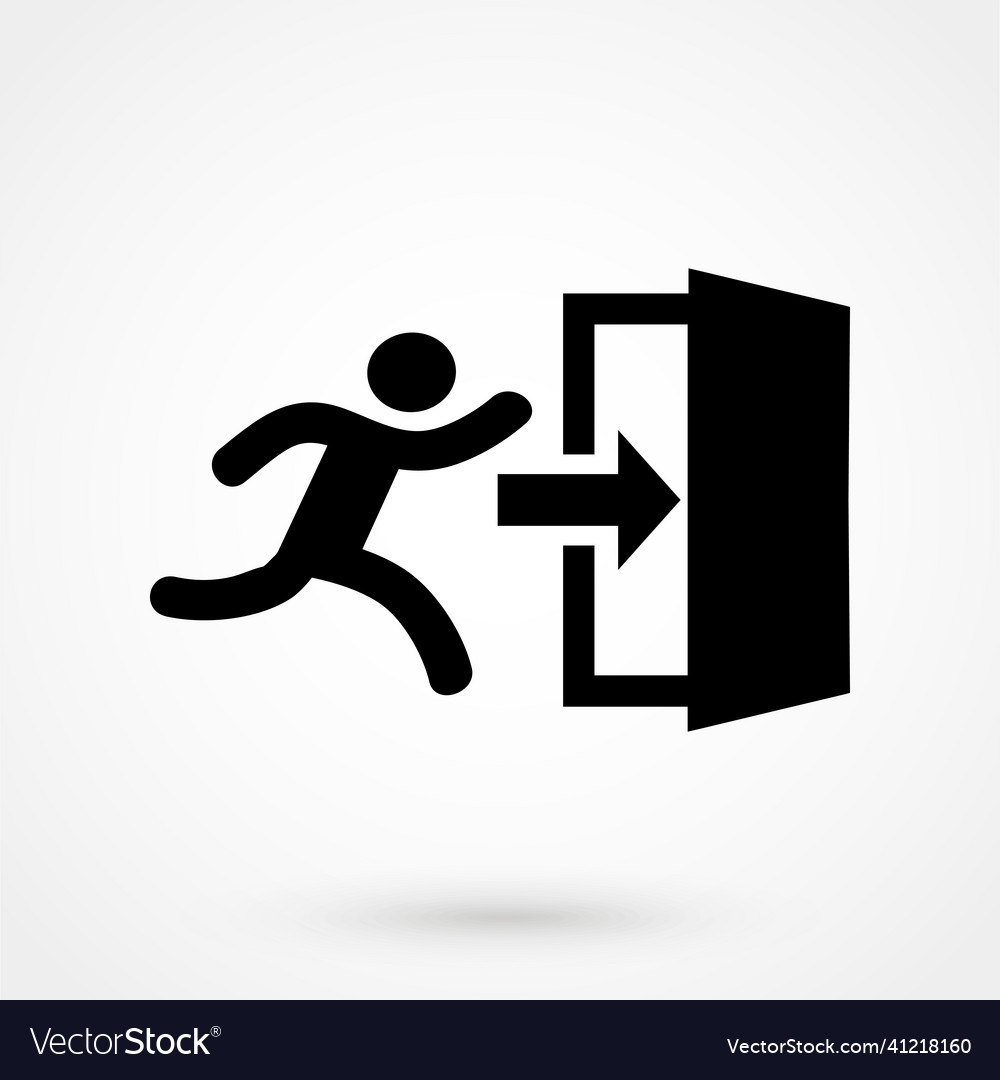 Exit icon vector image Exit icon