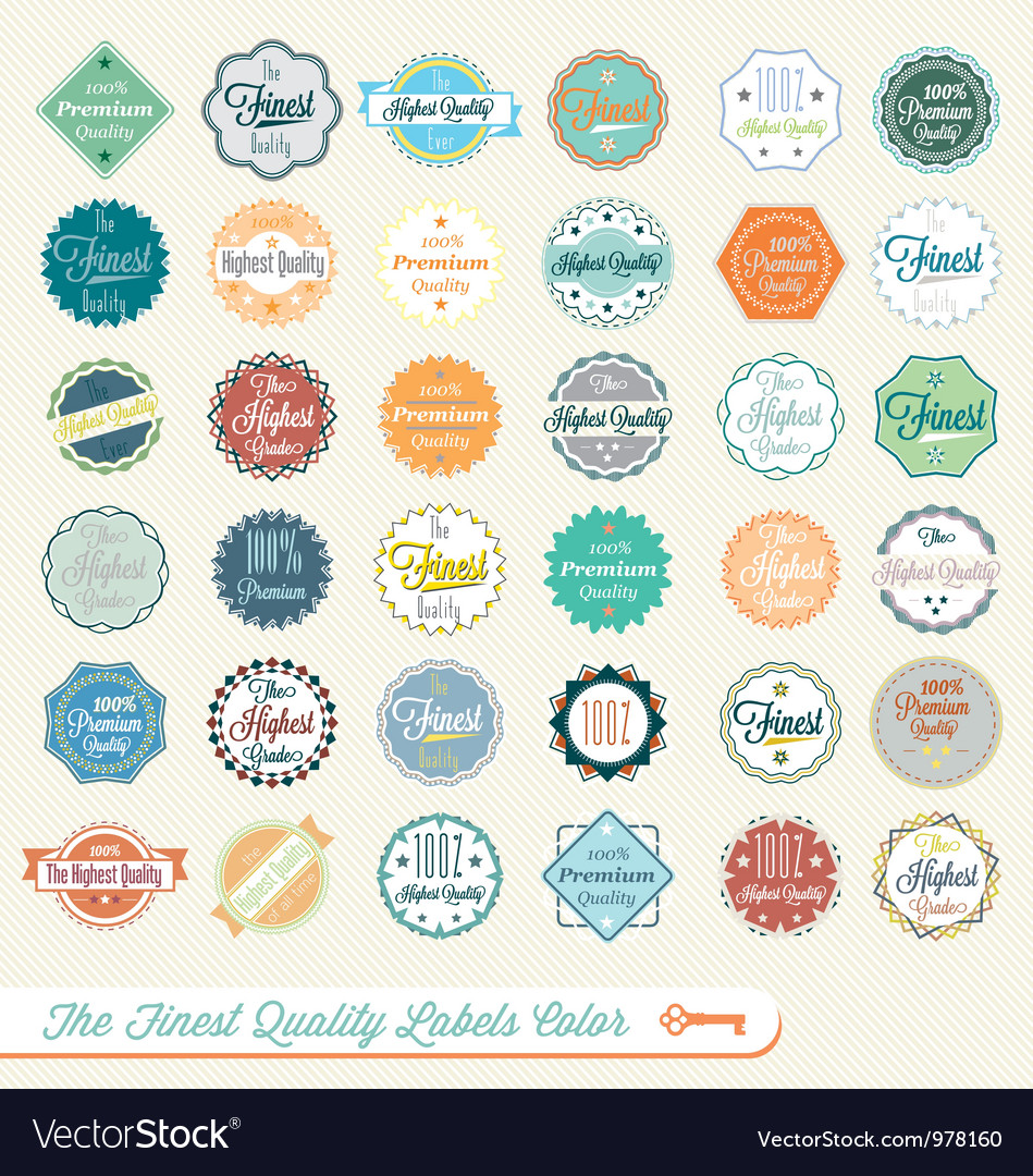 Finest quality labels color