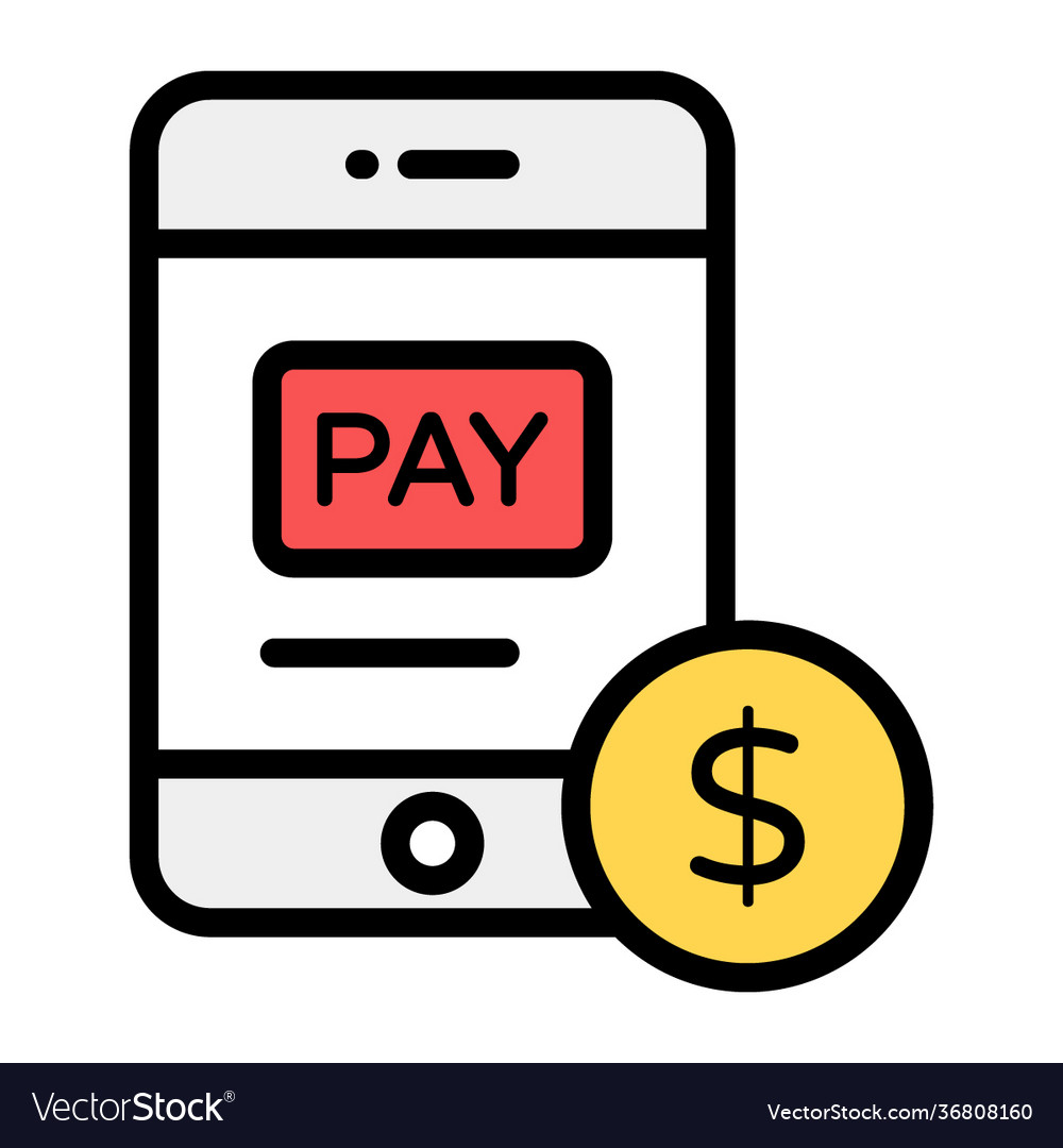 Mobile payment Royalty Free Vector Image - VectorStock