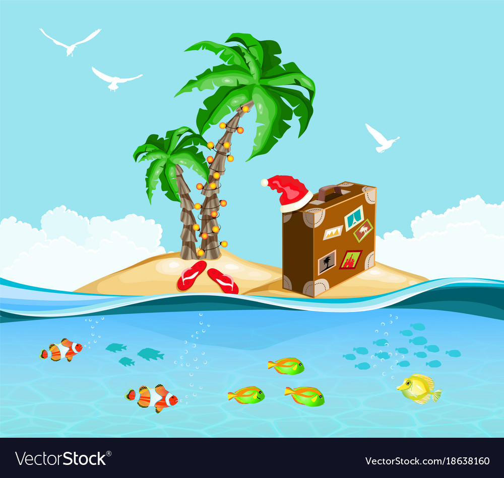 Tropische Weihnachtsinsel Urlaub