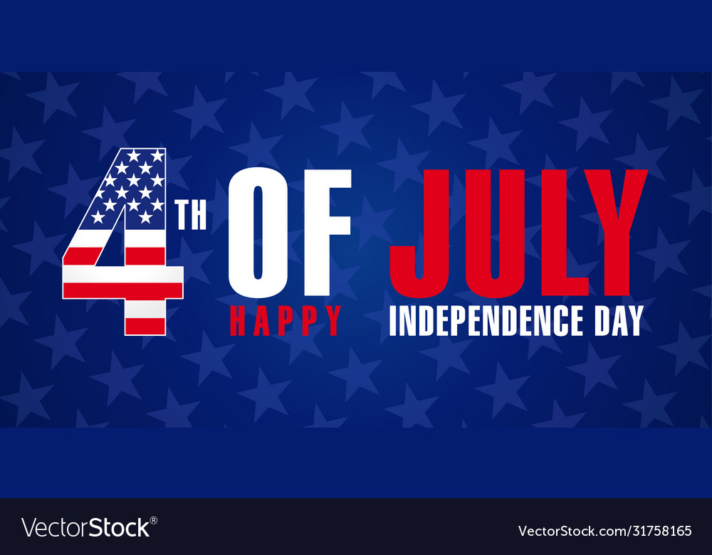 4 july independence day usa navy blue Royalty Free Vector