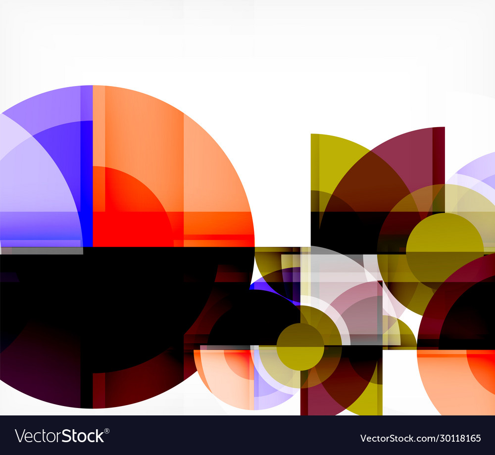 Abstract background circle and triangle design vector image Abstract background circle and triangle design