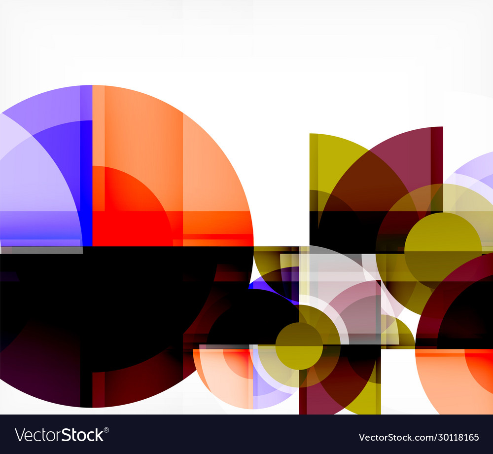 Abstract background circle and triangle design