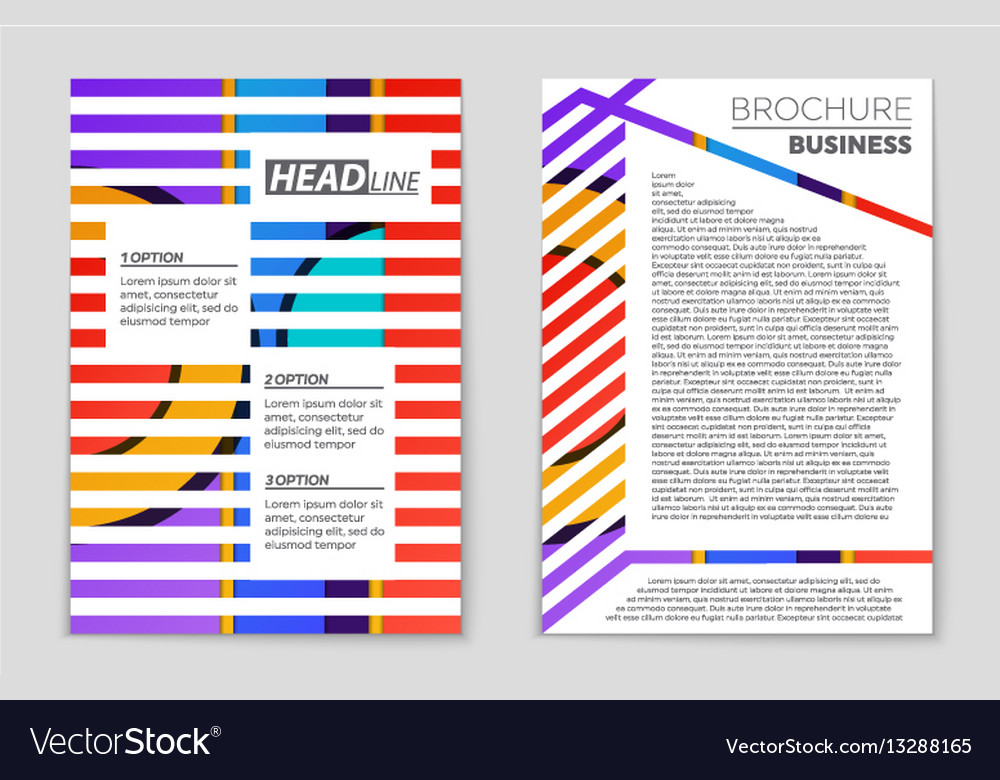 Abstract layout background set for art