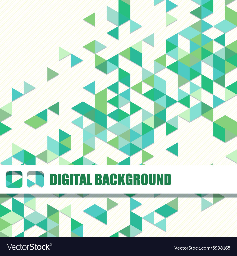 Background of different color triangles