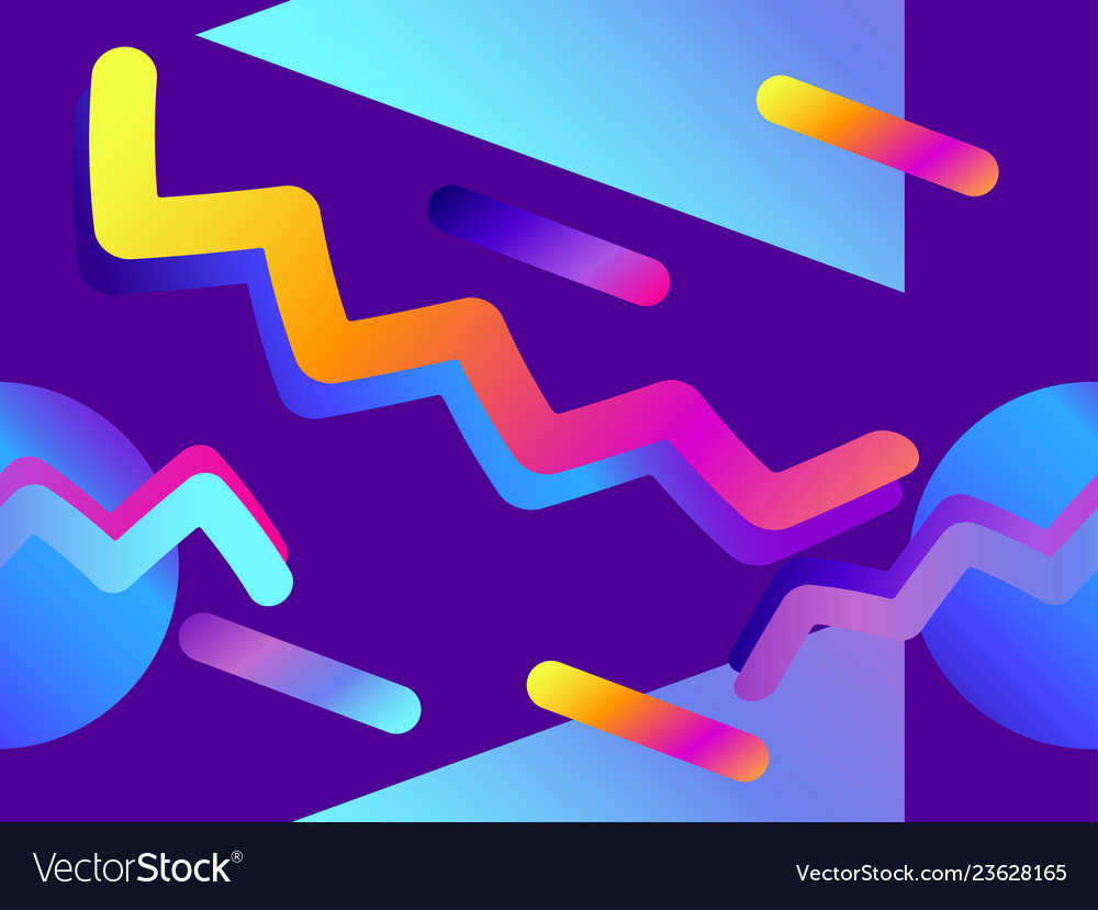 Futurism seamless pattern gradient shape vector image Futurism seamless pattern gradient shape