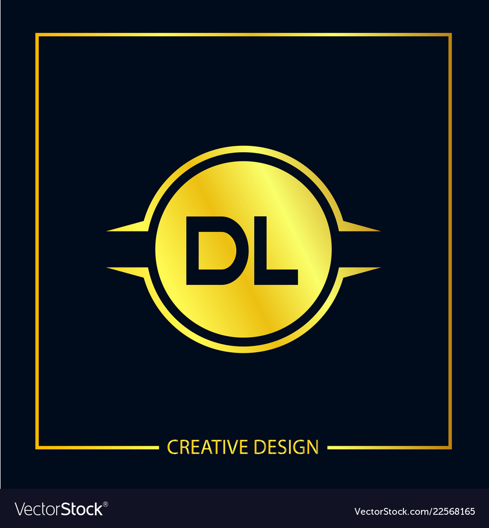 Initial letter dl logo template design