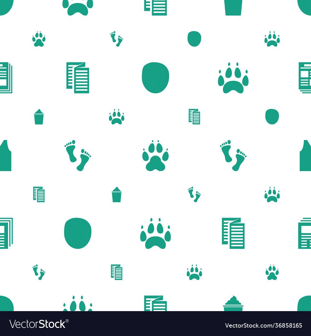 Print icons pattern seamless white background