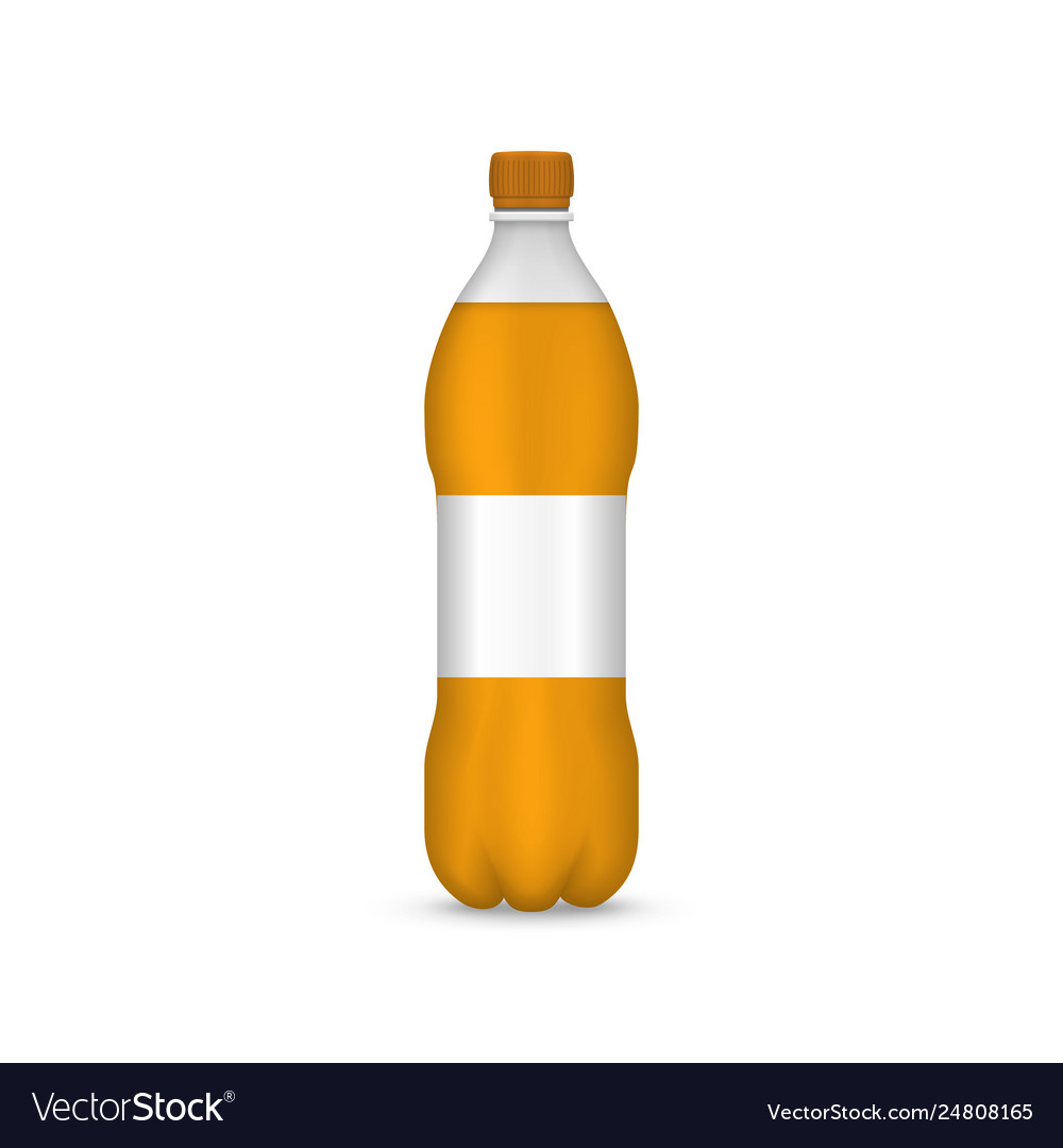 Realistic plastic bottle