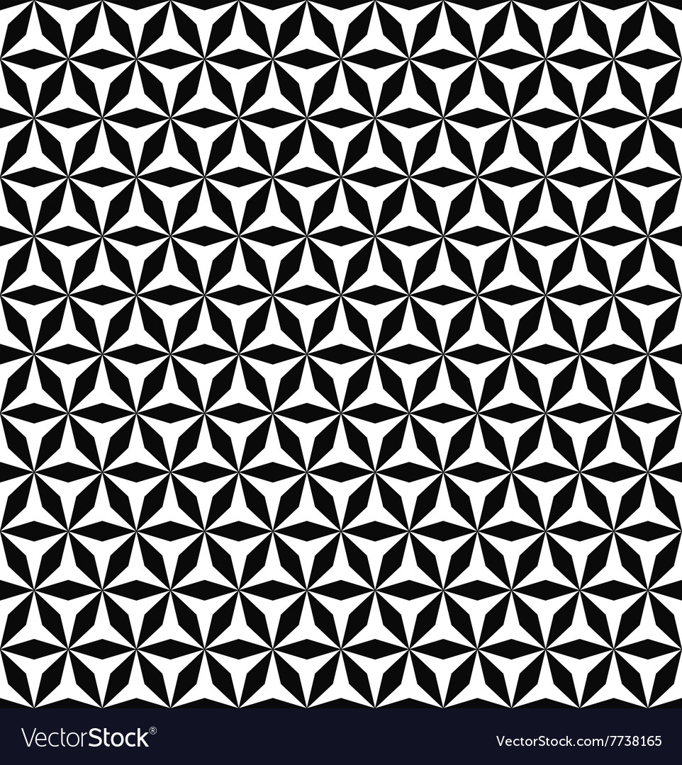 Seamless Monochrome Hexagonal Pattern Royalty Free Vector