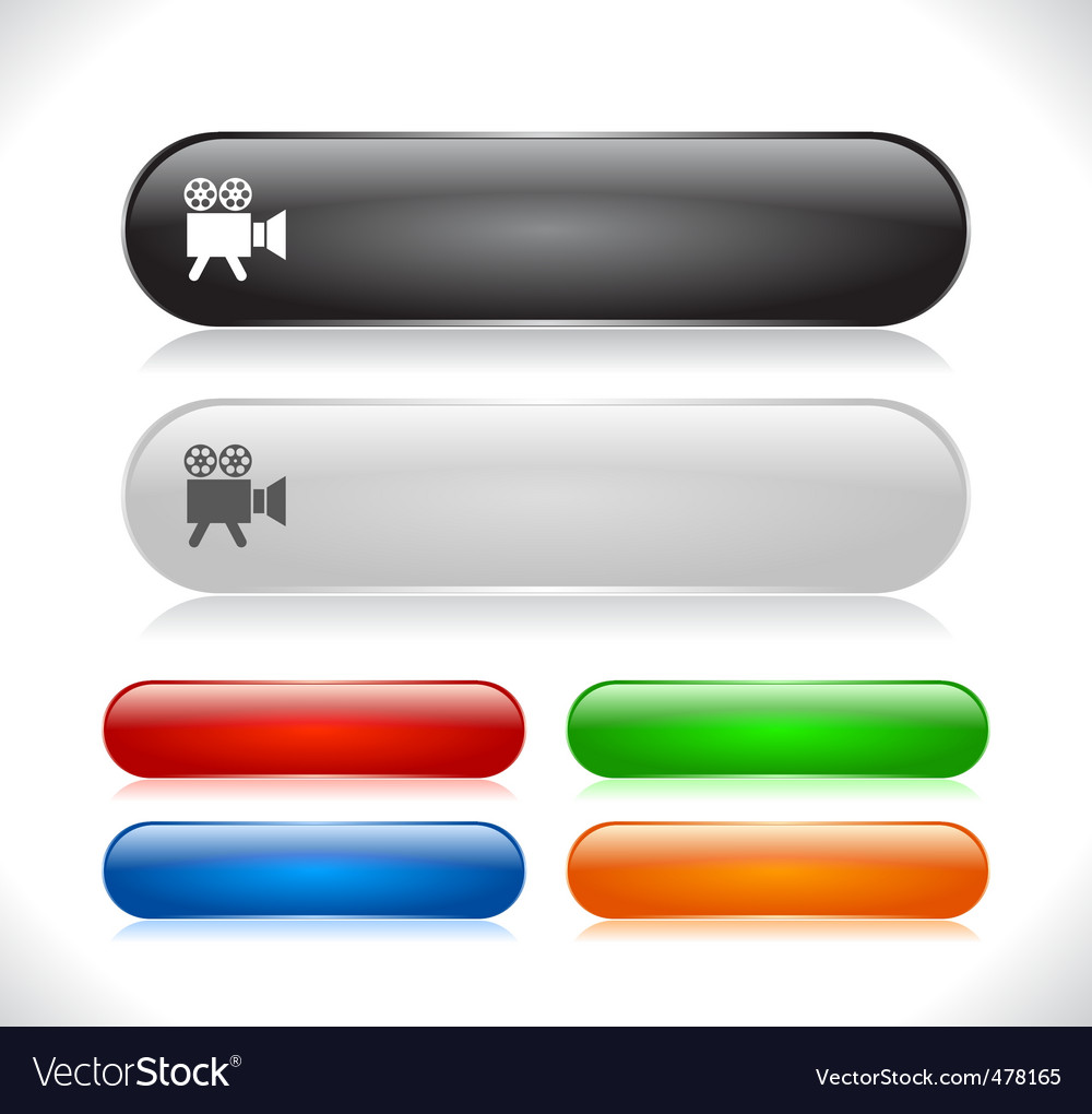 Website template buttons
