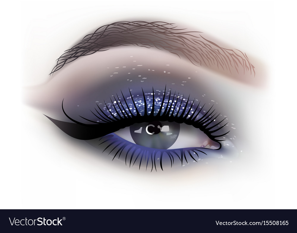 Woman Eye Makeup - Glamour Shot