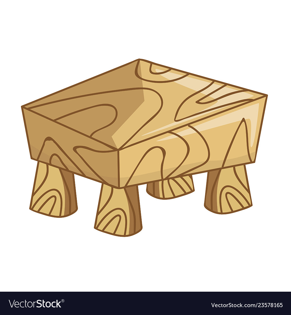 Wooden table isolated Royalty Free Vector Image